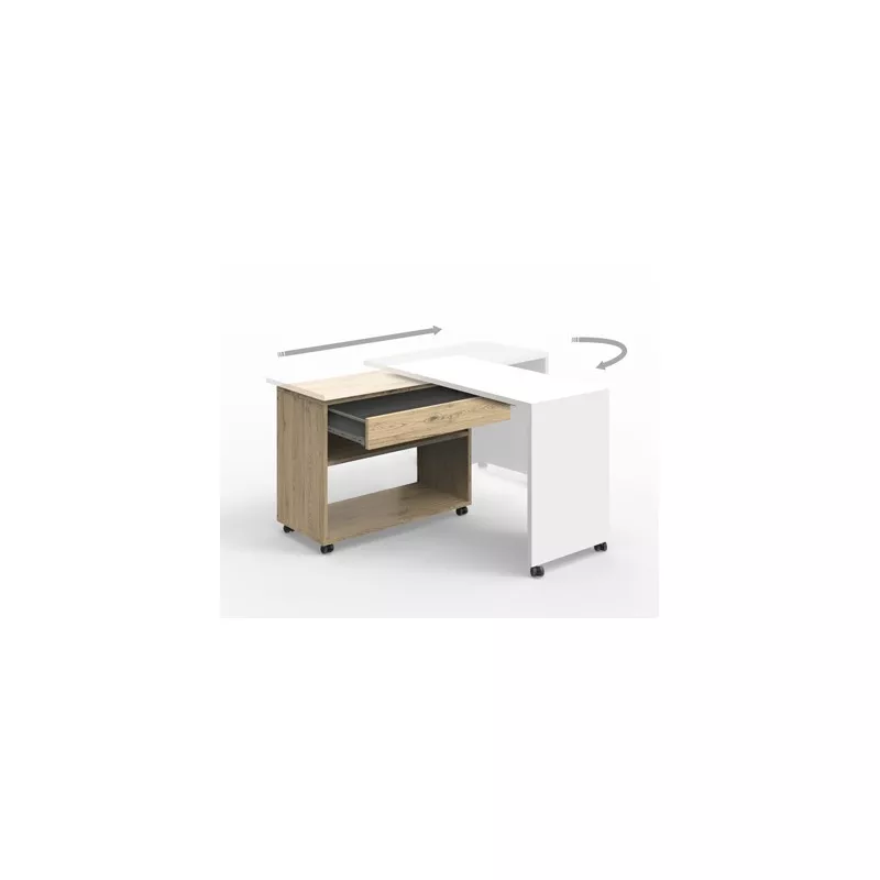 Homere bureau pivotant home office / télétravail