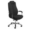 24H PRO│Fauteuil de travail - usage intensif 24H/24│Noir/Chromé