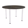 Table de conférence EOL ronde sur 4 pieds tube en acier