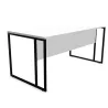 STRICTO│Bureau droit Profondeur 80 pied double ruban