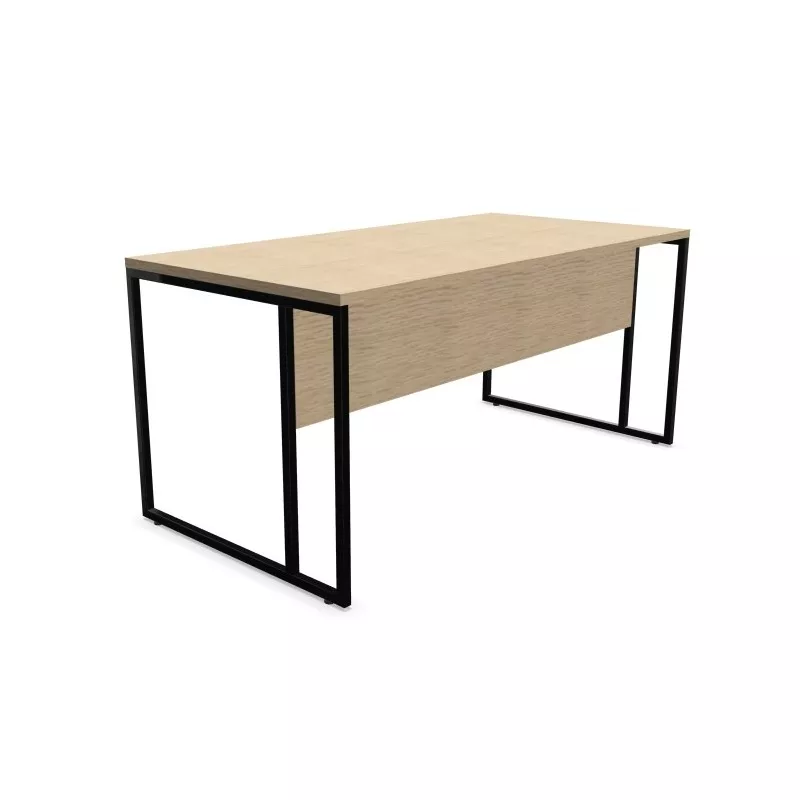 STRICTO│Bureau droit Profondeur 80 pied double ruban