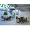 STRICTO│Bureau droit Profondeur 80 pied double ruban