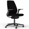 Fauteuil de travail Eliott dossier tissu avec accoudoirs réglables 3D