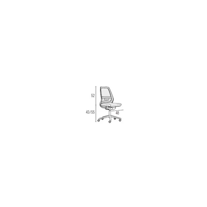 Fauteuil de travail Eliott dossier résille avec accoudoirs réglables