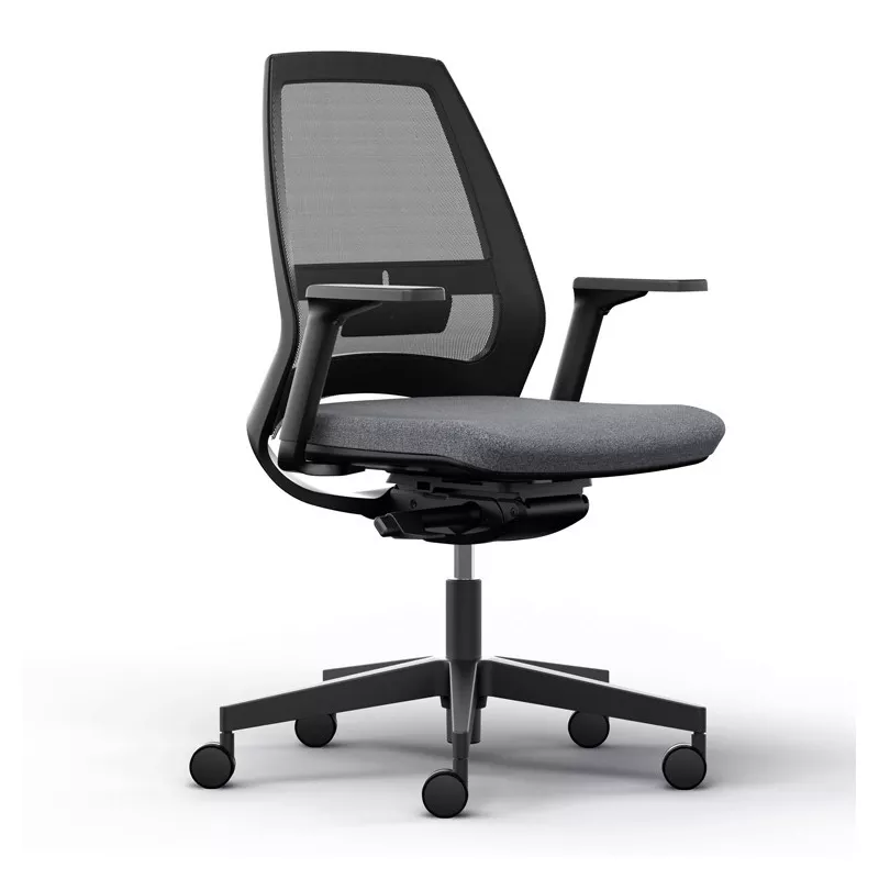 Fauteuil de travail Eliott dossier résille avec accoudoirs réglables