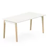 Bureau droit EOL série Robin mobilier neuf PIED BOIS MASSIF