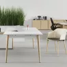 Bureau droit EOL série Robin mobilier neuf PIED BOIS MASSIF