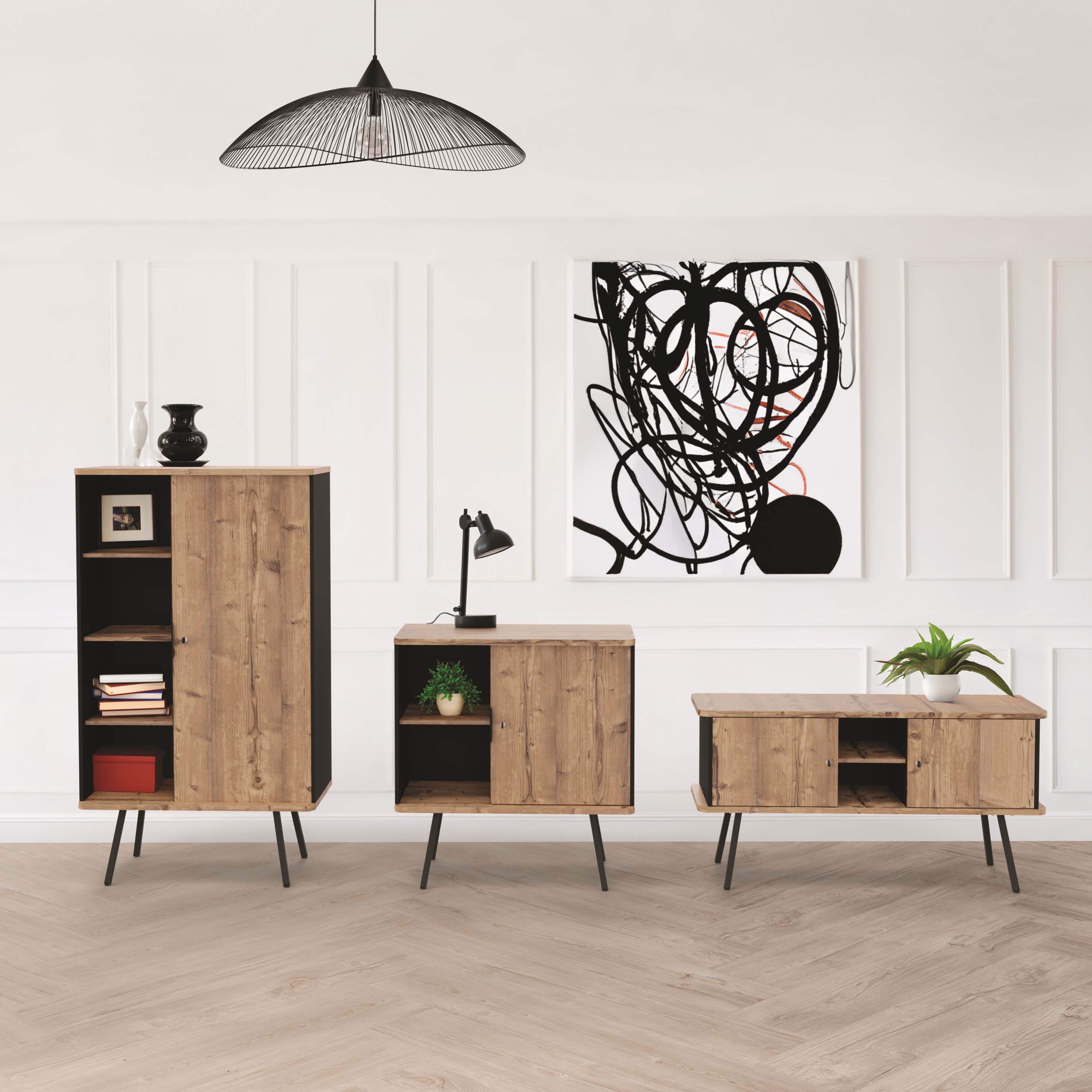 Desk with chairs